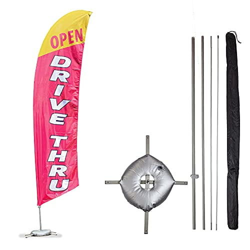 - Style 3 Double-Sided, Poles and Cross Base Included 10ft Feather Banner Day Care - Style 3 Double-Sided, Poles and Cross Base Included 10ft Feather Banner Day Care